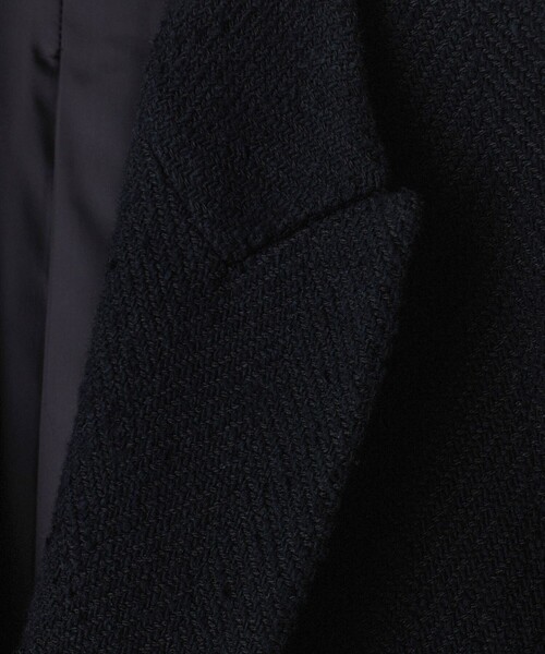 MEN'S BIGI(メンズビギ)の「【BASED ON MEN'S BIGI HERITAGE】ブラックヘリンボーン コテージコート(チェスターコート・メンズ・ブラック・03/02)」の11枚目の写真