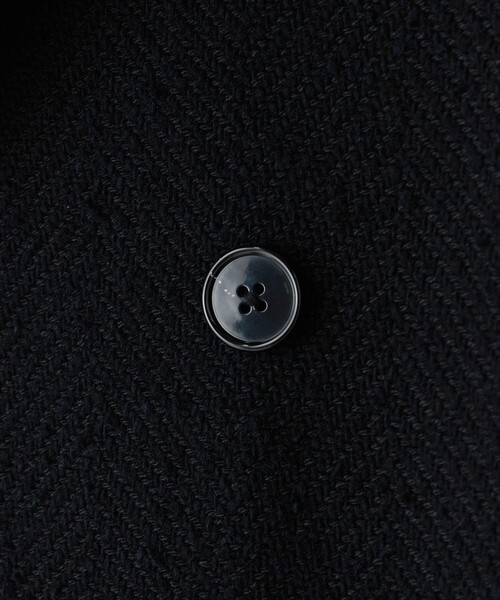 MEN'S BIGI(メンズビギ)の「【BASED ON MEN'S BIGI HERITAGE】ブラックヘリンボーン コテージコート(チェスターコート・メンズ・ブラック・03/02)」の12枚目の写真