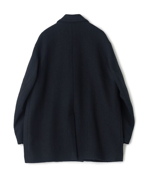 MEN'S BIGI(メンズビギ)の「【BASED ON MEN'S BIGI HERITAGE】ブラックヘリンボーン コテージコート(チェスターコート・メンズ・ブラック・03/02)」の18枚目の写真