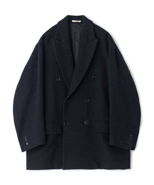 MEN'S BIGI(メンズビギ)の「【BASED ON MEN'S BIGI HERITAGE】ブラックヘリンボーン コテージコート(チェスターコート・メンズ・ブラック・03/02)」の9枚目の写真