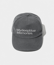 mydeepbluememories（マイディープブルーメモリーズ）の「(5 PANEL)MM MY TEXT CAP (CHARCOAL)（キャップ）」