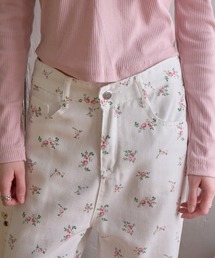 フラワーコットンパンツ/Floral Cotton Pants