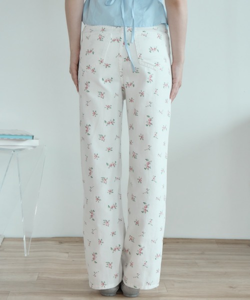 Birthday room(バースデイルーム)の「フラワーコットンパンツ/Floral Cotton Pants(その他パンツ・レディース・ホワイト・FREE)」の15枚目の写真