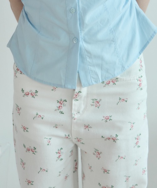 Birthday room(バースデイルーム)の「フラワーコットンパンツ/Floral Cotton Pants(その他パンツ・レディース・ホワイト・FREE)」の19枚目の写真