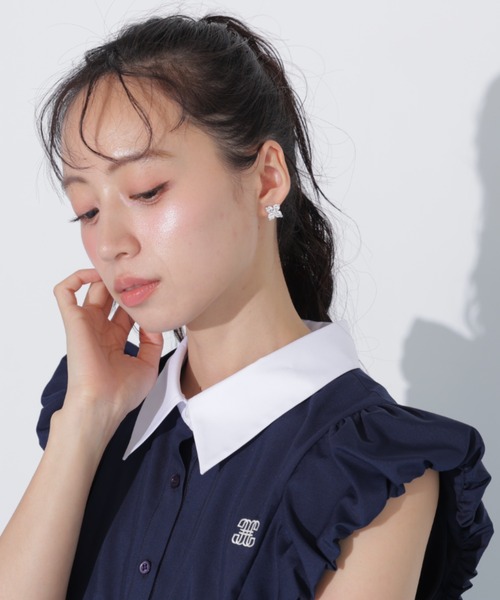 JILL by JILL STUART(ジルバイジルスチュアート)の「袖バルーンシャツワンピース(ワンピース・レディース・ブラック系その他/ブルー系その他/ネイビー・FREE)」の17枚目の写真