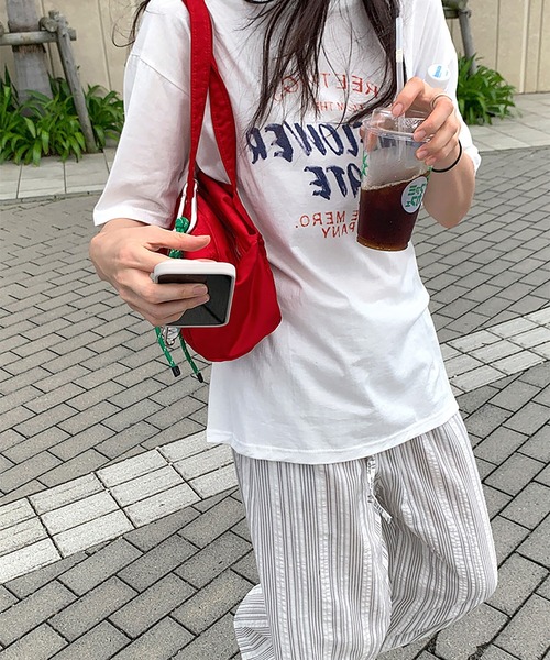 Doula Doula(ドゥーラドゥーラ)の「ストライプワイドイージーパンツ(その他パンツ・レディース・グレー/キャメル/ライトブルー/オフホワイト/ブルー・FREE)」の16枚目の写真
