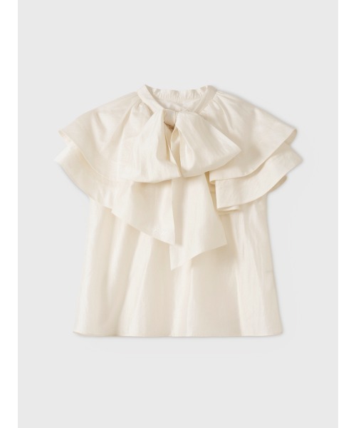 EIMY ISTOIRE(エイミーイストワール)の「E.M RIBBON CAPE BLOUSE(シャツ/ブラウス・レディース・ブラック/ピンクベージュ/ホワイト・F)」の20枚目の写真