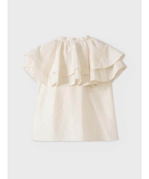 EIMY ISTOIRE(エイミーイストワール)の「E.M RIBBON CAPE BLOUSE(シャツ/ブラウス・レディース・ブラック/ピンクベージュ/ホワイト・F)」の21枚目の写真