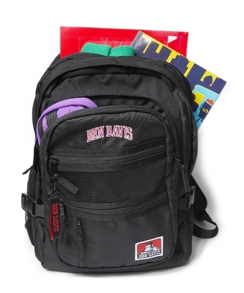 BEN DAVIS(ベンデイビス)の「BEN DAVIS ベンデイビス NEW MESH XL PACK BDW-8301(バックパック/リュック・メンズ・ブラック系その他/ブラック×ホワイト・FREE)」の6枚目の写真