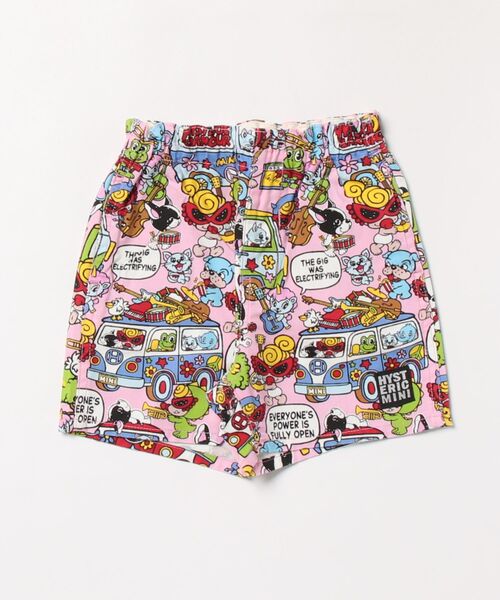 HYSTERIC MINI（ヒステリックミニ）の「BAND WAGON総柄 ショートパンツ（その他パンツ・キッズ・ピンク系その他/ブラック系その他/ホワイト系その他・90）」の3枚目の写真