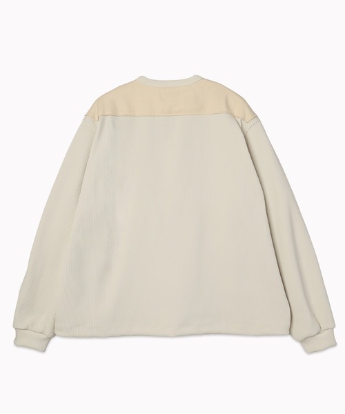 CULLNI(クルニ)の「Urban Waffle Command Henley Neck Pullover(Tシャツ/カットソー・メンズ・オフホワイト/ブルーグレー/ブラック/ネイビー・2/1)」の7枚目の写真