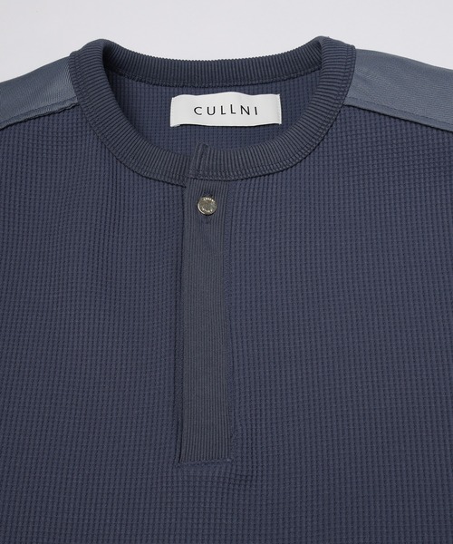 CULLNI(クルニ)の「Urban Waffle Command Henley Neck Pullover(Tシャツ/カットソー・メンズ・オフホワイト/ブルーグレー/ブラック/ネイビー・2/1)」の13枚目の写真