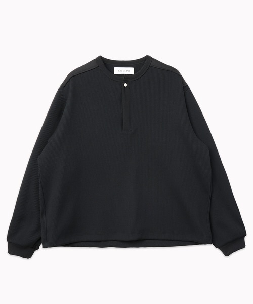 CULLNI(クルニ)の「Urban Waffle Command Henley Neck Pullover(Tシャツ/カットソー・メンズ・オフホワイト/ブルーグレー/ブラック/ネイビー・2/1)」の22枚目の写真