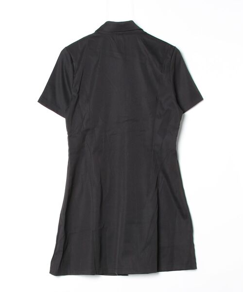 YUGA(ユーガ)の「YUGA_YGMC Korean-style Shirt dress(ワンピース・レディース・ベージュ/ブラック・FREE)」の3枚目の写真