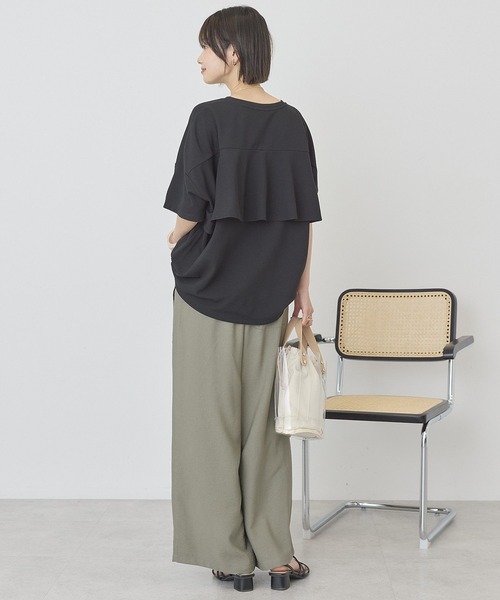 AMERICAN HOLIC(アメリカンホリック)の「【WEB限定】バックフリル半袖プルオーバー(その他トップス・レディース・ネイビー/チャコールグレー/ブラック/オフホワイト/ライトベージュ・M/L)」の20枚目の写真