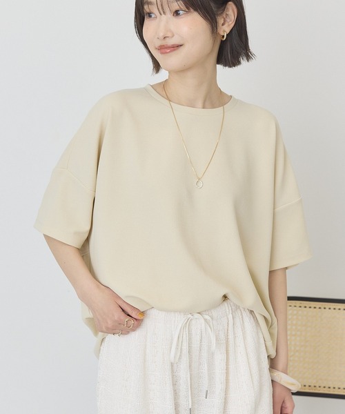 AMERICAN HOLIC(アメリカンホリック)の「【WEB限定】バックフリル半袖プルオーバー(その他トップス・レディース・ネイビー/チャコールグレー/ブラック/オフホワイト/ライトベージュ・M/L)」の22枚目の写真