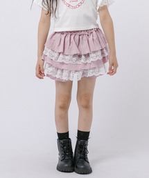 URBAN CHERRY | 【CHIPIE/シピ】"ふわっと広がる"レースツーティアフリルショートパンツ(その他パンツ)