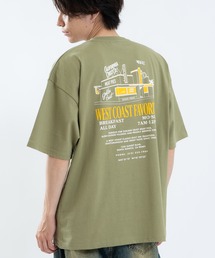 【SIDEWAY STANCE】ダイナープリント 半袖Tシャツ