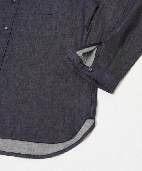 WHITE MOUNTAINEERING(ホワイトマウンテニアリング)の「『別注』White Mountaineering×EKAL MID GUSSET SLEEVE EYELET POCKET SHIRTS(シャツ/ブラウス・メンズ・ブルー・3/2)」の16枚目の写真