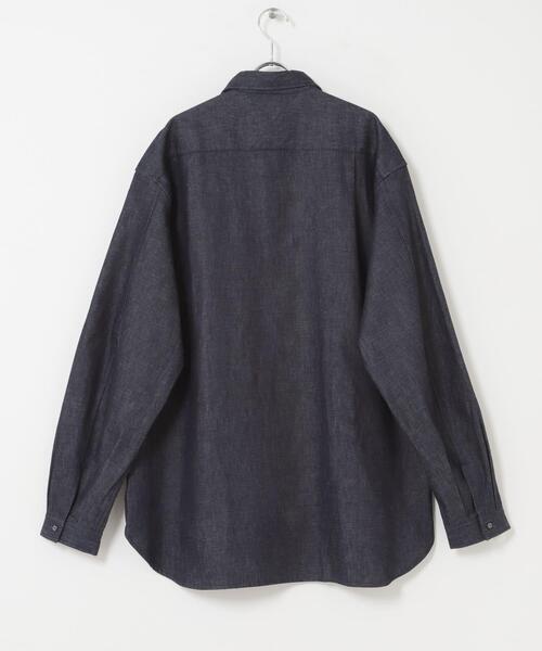 WHITE MOUNTAINEERING(ホワイトマウンテニアリング)の「『別注』White Mountaineering×EKAL MID GUSSET SLEEVE EYELET POCKET SHIRTS(シャツ/ブラウス・メンズ・ブルー・3/2)」の17枚目の写真