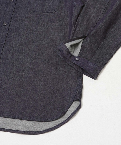 WHITE MOUNTAINEERING(ホワイトマウンテニアリング)の「『別注』White Mountaineering×EKAL MID GUSSET SLEEVE EYELET POCKET SHIRTS(シャツ/ブラウス・メンズ・ブルー・3/2)」の16枚目の写真