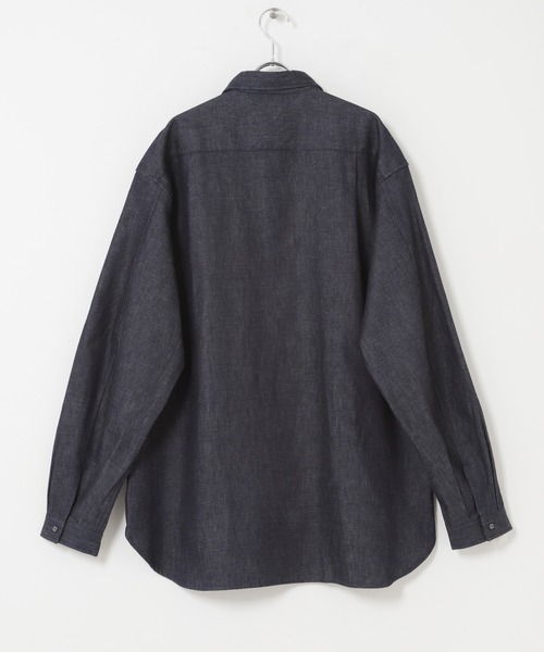 WHITE MOUNTAINEERING(ホワイトマウンテニアリング)の「『別注』White Mountaineering×EKAL MID GUSSET SLEEVE EYELET POCKET SHIRTS(シャツ/ブラウス・メンズ・ブルー・3/2)」の17枚目の写真