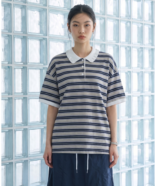 METAPHER(メタファ)の「MET ラグビーカラーTシャツ(ポロシャツ・レディース・その他・FREE)」の3枚目の写真