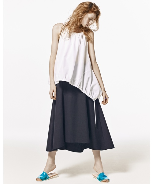 ASTRAET（アストラット）の「ASTRAET（アストラット） ドローストリングノースリーブ（シャツ/ブラウス・レディース・ホワイト/ブラック・FREE）」の4枚目の写真