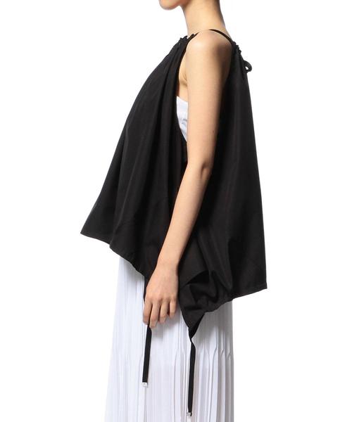 ASTRAET（アストラット）の「ASTRAET（アストラット） ドローストリングノースリーブ（シャツ/ブラウス・レディース・ホワイト/ブラック・FREE）」の12枚目の写真