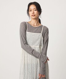 ［size SHORTあり］テレコ クルーネック プルオーバー