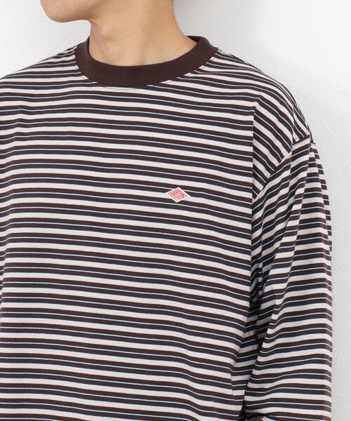 NOLLEY’S(ノーリーズ)の「【DANTON/ダントン】長袖Tシャツ LONG SLEEVE T-SHIRT(DT-C0200)(Tシャツ/カットソー・メンズ・ブラック系その他3/ベージュ系その他3/ブルー系その他7/ピンク系その他3・S/M/L/XL)」の2枚目の写真