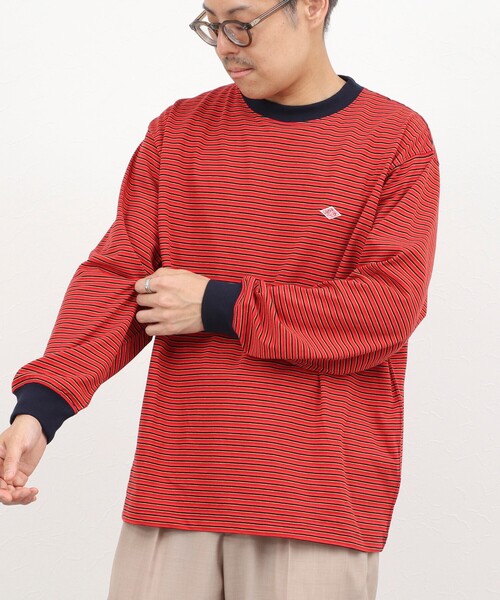 NOLLEY’S(ノーリーズ)の「【DANTON/ダントン】長袖Tシャツ LONG SLEEVE T-SHIRT(DT-C0200)(Tシャツ/カットソー・メンズ・ブラック系その他3/ベージュ系その他3/ブルー系その他7/ピンク系その他3・S/M/L/XL)」の4枚目の写真