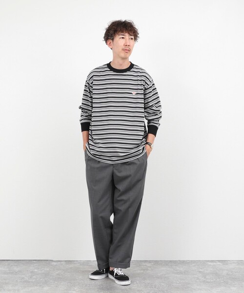 NOLLEY’S(ノーリーズ)の「【DANTON/ダントン】長袖Tシャツ LONG SLEEVE T-SHIRT(DT-C0200)(Tシャツ/カットソー・メンズ・ブラック系その他3/ベージュ系その他3/ブルー系その他7/ピンク系その他3・S/M/L/XL)」の14枚目の写真