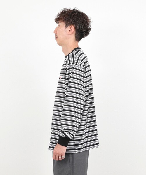 NOLLEY’S(ノーリーズ)の「【DANTON/ダントン】長袖Tシャツ LONG SLEEVE T-SHIRT(DT-C0200)(Tシャツ/カットソー・メンズ・ブラック系その他3/ベージュ系その他3/ブルー系その他7/ピンク系その他3・S/M/L/XL)」の6枚目の写真