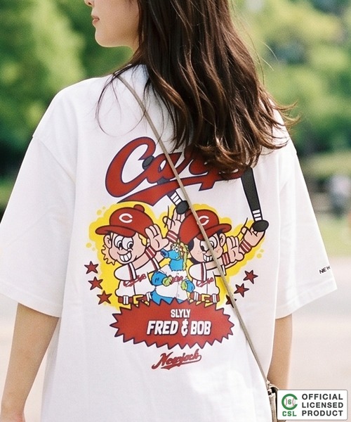 1111clothing(ワンフォークロージング)の「【セ・リーグ】NEW JACK プロ野球 オーバーサイズTシャツ / Professional Baseball Oversized T-Shirt(Tシャツ/カットソー・メンズ・ネイビー/レッド/イエロー/ブルー/ダークブルー/ホワイト系1/ホワイト系2/ホワイト系3/ホワイト系4/ホワイト系5・S/M/L/XL)」の5枚目の写真