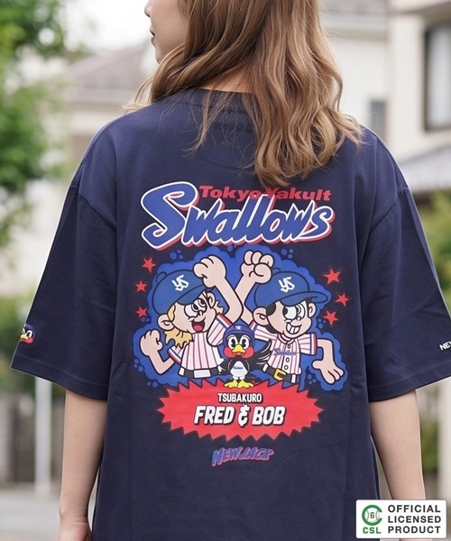 1111clothing(ワンフォークロージング)の「【セ・リーグ】NEW JACK プロ野球 オーバーサイズTシャツ / Professional Baseball Oversized T-Shirt(Tシャツ/カットソー・メンズ・ネイビー/レッド/イエロー/ブルー/ダークブルー/ホワイト系1/ホワイト系2/ホワイト系3/ホワイト系4/ホワイト系5・S/M/L/XL)」の6枚目の写真