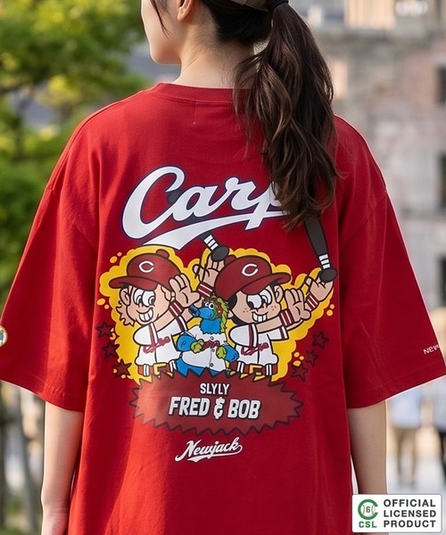 1111clothing(ワンフォークロージング)の「【セ・リーグ】NEW JACK プロ野球 オーバーサイズTシャツ / Professional Baseball Oversized T-Shirt(Tシャツ/カットソー・メンズ・ネイビー/レッド/イエロー/ブルー/ダークブルー/ホワイト系1/ホワイト系2/ホワイト系3/ホワイト系4/ホワイト系5・S/M/L/XL)」の10枚目の写真