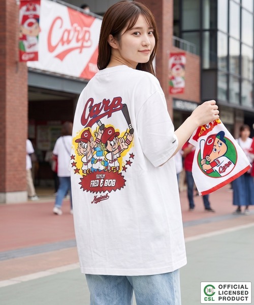 1111clothing(ワンフォークロージング)の「【セ・リーグ】NEW JACK プロ野球 オーバーサイズTシャツ / Professional Baseball Oversized T-Shirt(Tシャツ/カットソー・メンズ・ネイビー/レッド/イエロー/ブルー/ダークブルー/ホワイト系1/ホワイト系2/ホワイト系3/ホワイト系4/ホワイト系5・S/M/L/XL)」の11枚目の写真