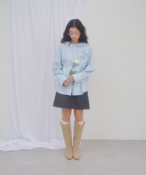 DISCOAT(ディスコート)の「【umm.】ウエスタンブーツ(ブーツ・レディース・ベージュ/ブラック・MEDIUM/LARGE)」の17枚目の写真