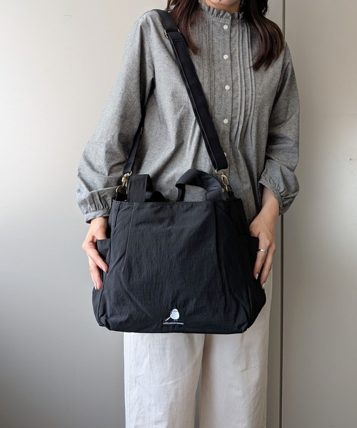 SELF+SERVICE（セルフサービス）の「シマエナガ　W2WAYショルダーバッグ（ショルダーバッグ・レディース・ブラック/ライトブラウン/グリーン・フリー）」の10枚目の写真