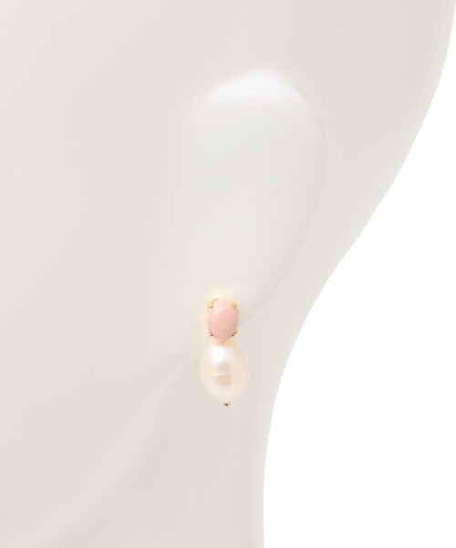 SHIPS(シップス)の「淡水パール × シェル / オパール ピアス(ピアス(両耳用)・レディース・ピンク/オフホワイト・ONE SIZE)」の4枚目の写真