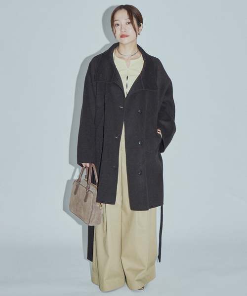 JOURNAL STANDARD(ジャーナルスタンダード)の「【ASIDE】ブリティッシュツイルワイドパンツ(チノパンツ・レディース・ベージュ/ブラック・38/36)」の10枚目の写真
