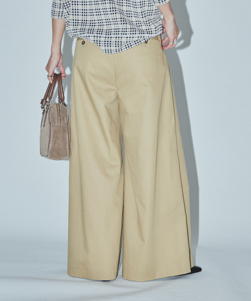 JOURNAL STANDARD(ジャーナルスタンダード)の「【ASIDE】ブリティッシュツイルワイドパンツ(チノパンツ・レディース・ベージュ/ブラック・38/36)」の17枚目の写真