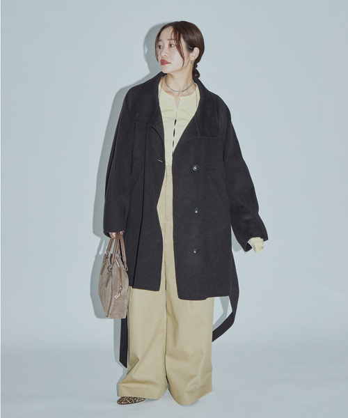 JOURNAL STANDARD(ジャーナルスタンダード)の「【ASIDE】ブリティッシュツイルワイドパンツ(チノパンツ・レディース・ベージュ/ブラック・38/36)」の18枚目の写真