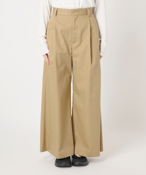 JOURNAL STANDARD(ジャーナルスタンダード)の「【ASIDE】ブリティッシュツイルワイドパンツ(チノパンツ・レディース・ベージュ/ブラック・38/36)」の19枚目の写真