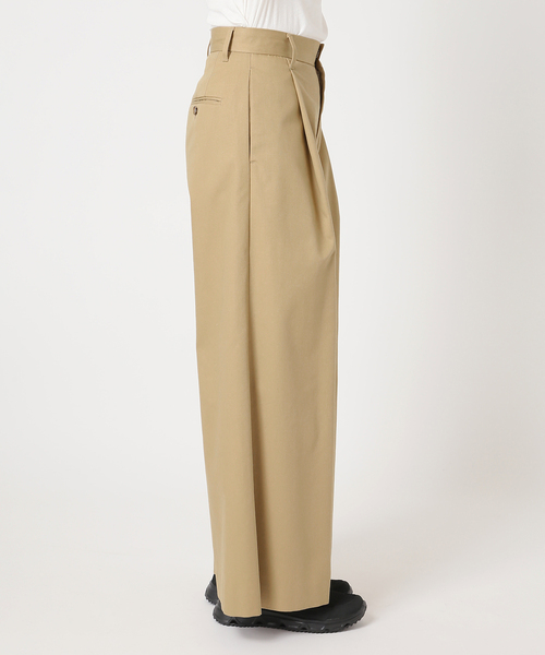 JOURNAL STANDARD(ジャーナルスタンダード)の「【ASIDE】ブリティッシュツイルワイドパンツ(チノパンツ・レディース・ベージュ/ブラック・38/36)」の5枚目の写真