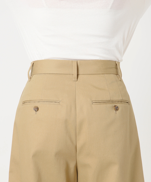 JOURNAL STANDARD(ジャーナルスタンダード)の「【ASIDE】ブリティッシュツイルワイドパンツ(チノパンツ・レディース・ベージュ/ブラック・38/36)」の6枚目の写真