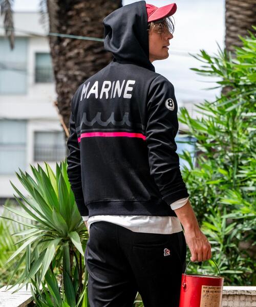 muta marine(ムータ・マリン)の「muta MARINE/ムータ マリン/別注Set-up Hoodie Back Metal(パーカー・メンズ・グレー/ブラック・LARGE/SMALL/X-LARGE/MEDIUM)」の2枚目の写真