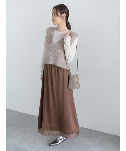 Te chichi(テチチ)の「フロッキーチュールトップス(Tシャツ/カットソー・レディース・ブラック/グレー/アイボリー・F)」の21枚目の写真