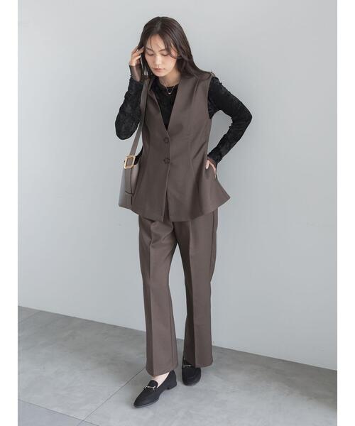 Te chichi(テチチ)の「フロッキーチュールトップス(Tシャツ/カットソー・レディース・ブラック/グレー/アイボリー・F)」の11枚目の写真